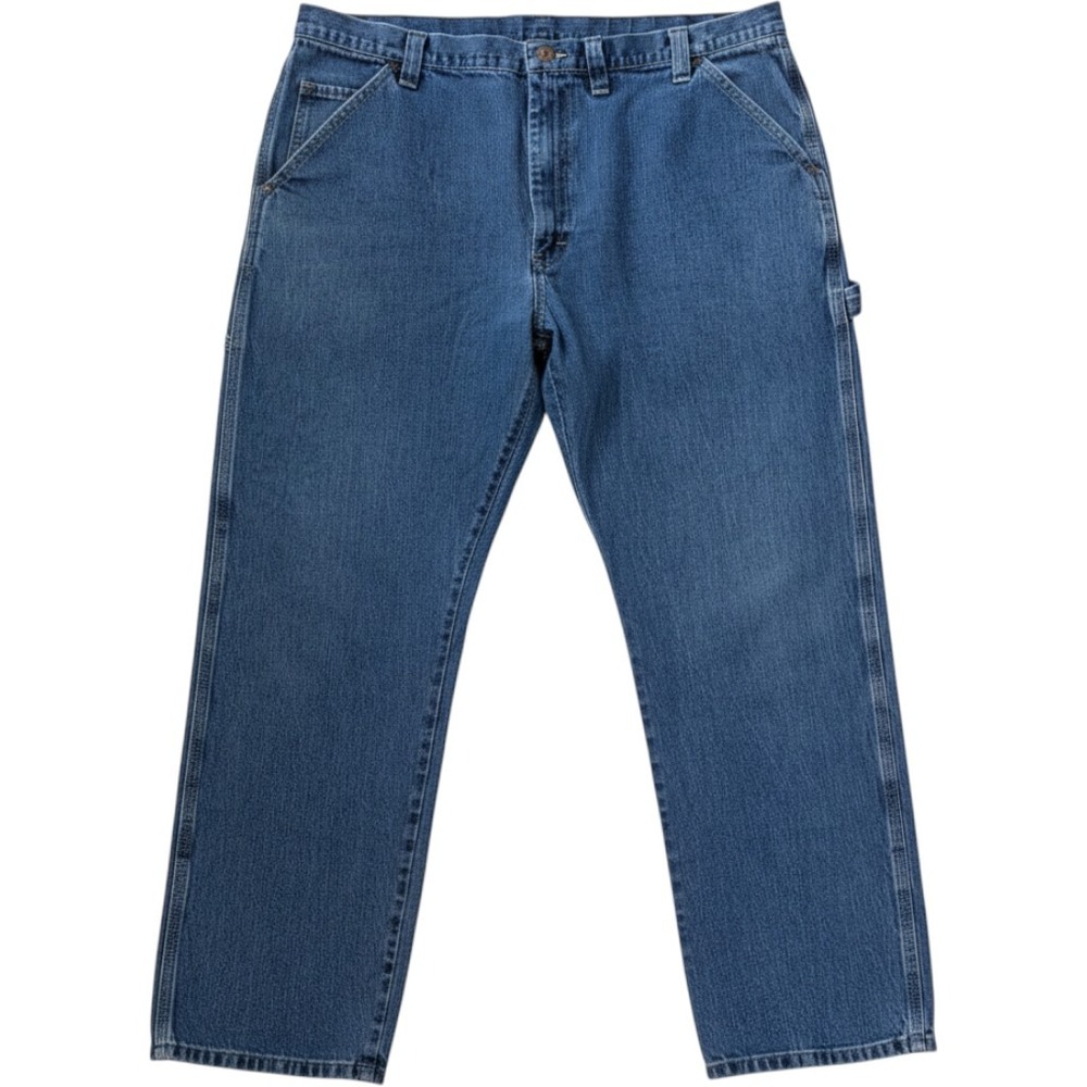 Wrangler Mens Carpenter Jeans Blue Denim Utility Work Pants 44x30* Workwear